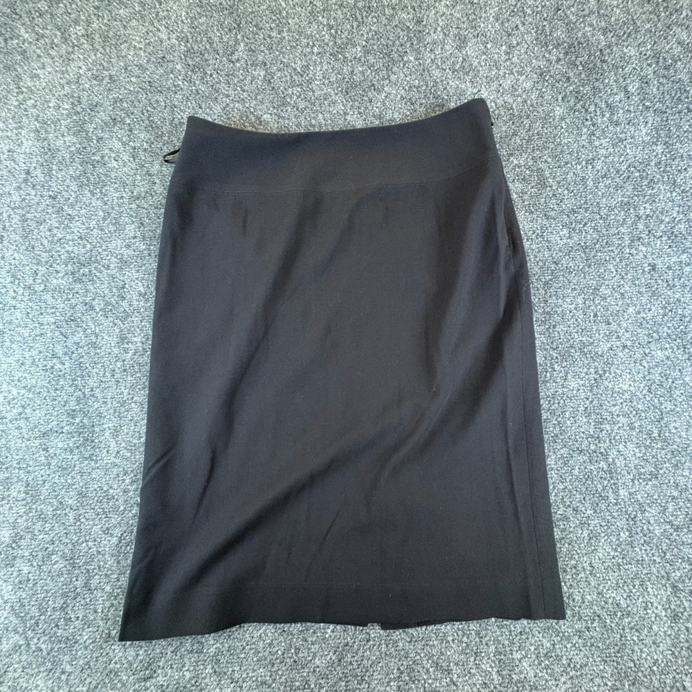 Alfani Straight & Pencil Skirt Womens 30x22 Black‎ Back Slit Modern Minimizer